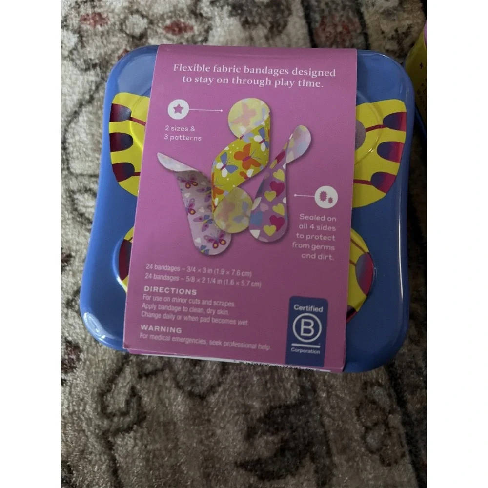 WELLY Flex Fabric Bandages, 40 Count, (3 Packs) 120 Total Girl